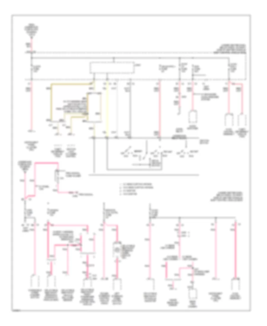 Power Distribution Wiring Diagram 3 of 4 for Chevrolet HHR LS 2011