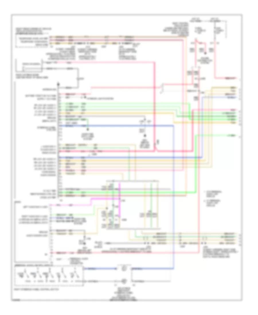 Radio Wiring Diagram with Amplifier 1 of 2 for Chevrolet HHR LS 2011