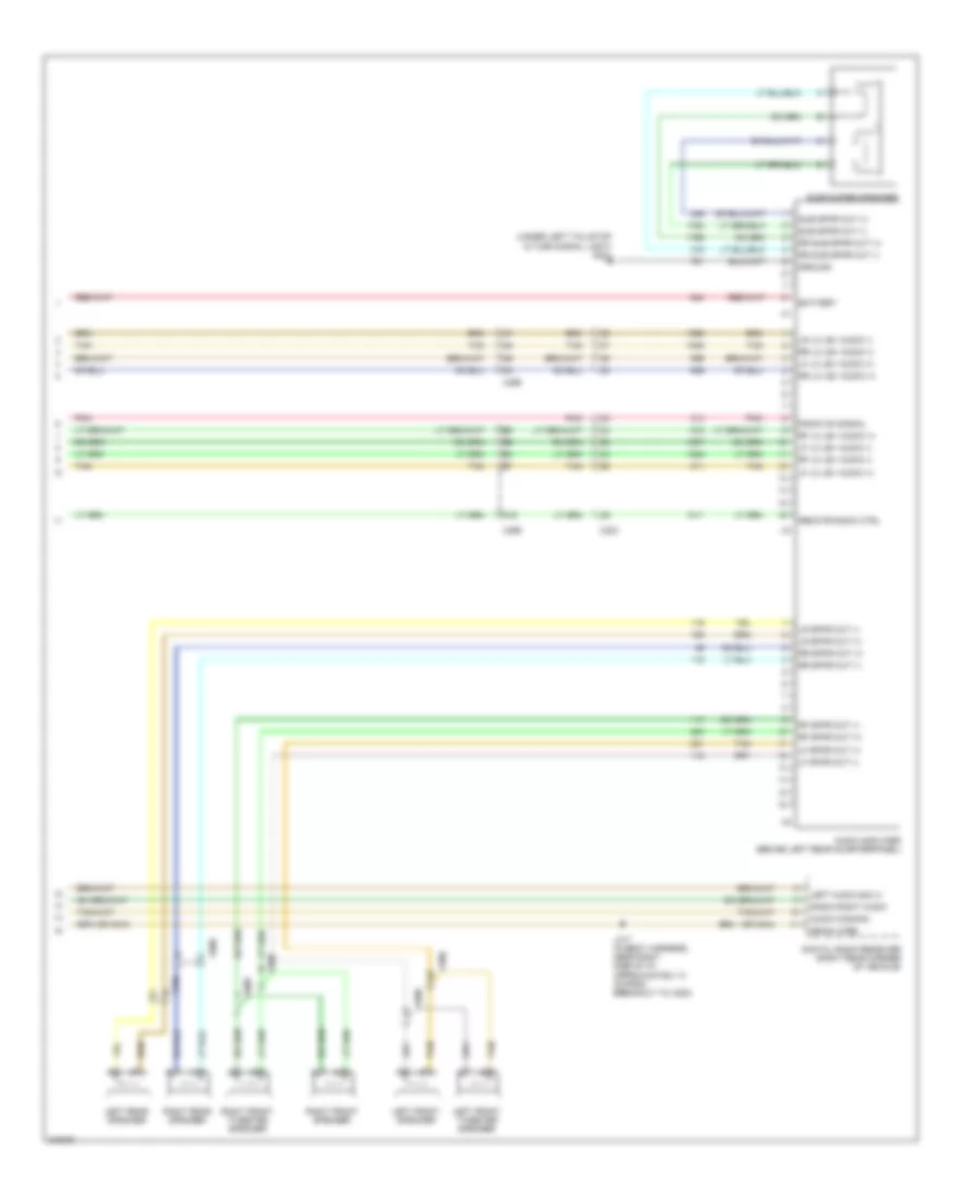 Radio Wiring Diagram, with Amplifier (2 of 2) for Chevrolet HHR LS 2011