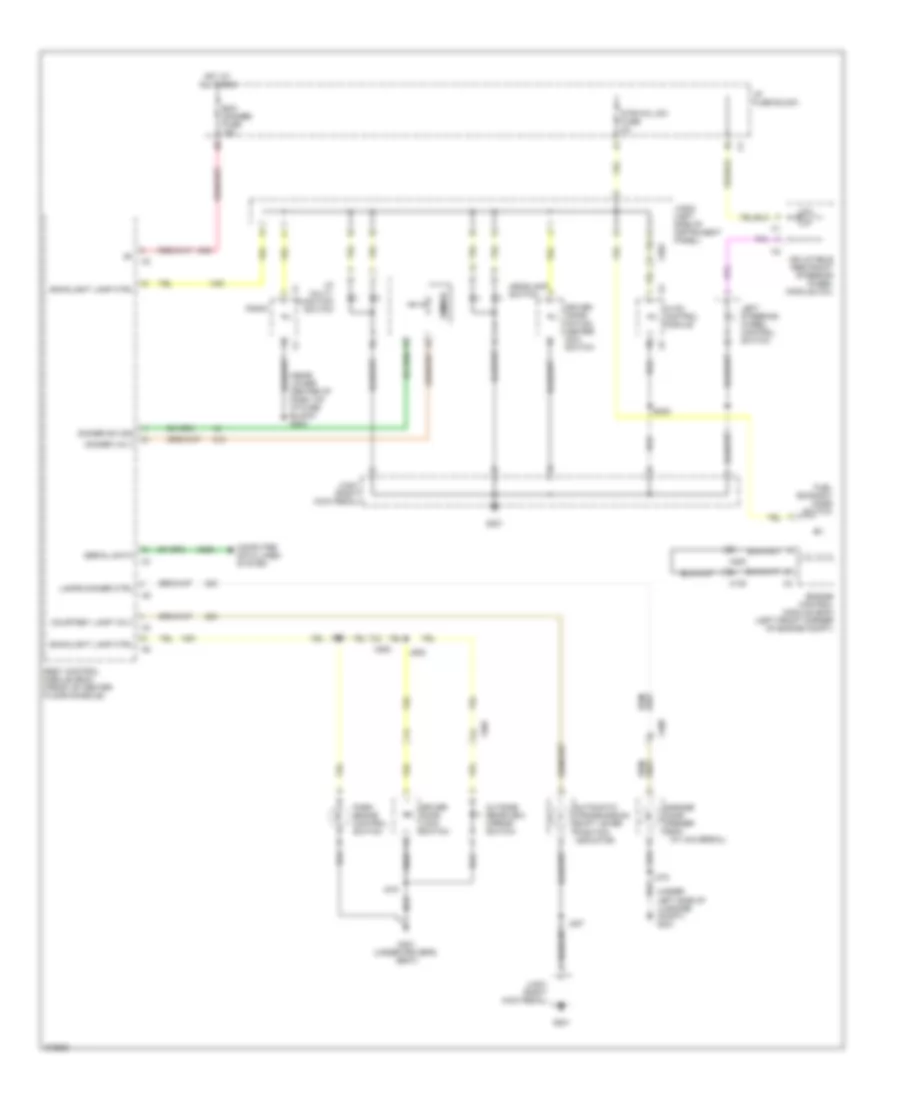 Instrument Illumination Wiring Diagram for Chevrolet Captiva Sport LT 2012