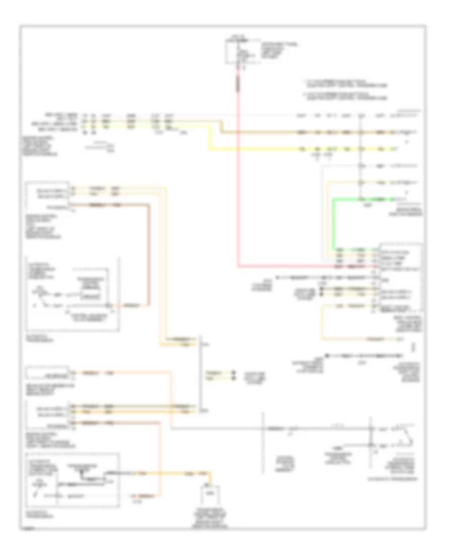 Shift Interlock Wiring Diagram for Chevrolet Silverado 2500 HD WT 2014