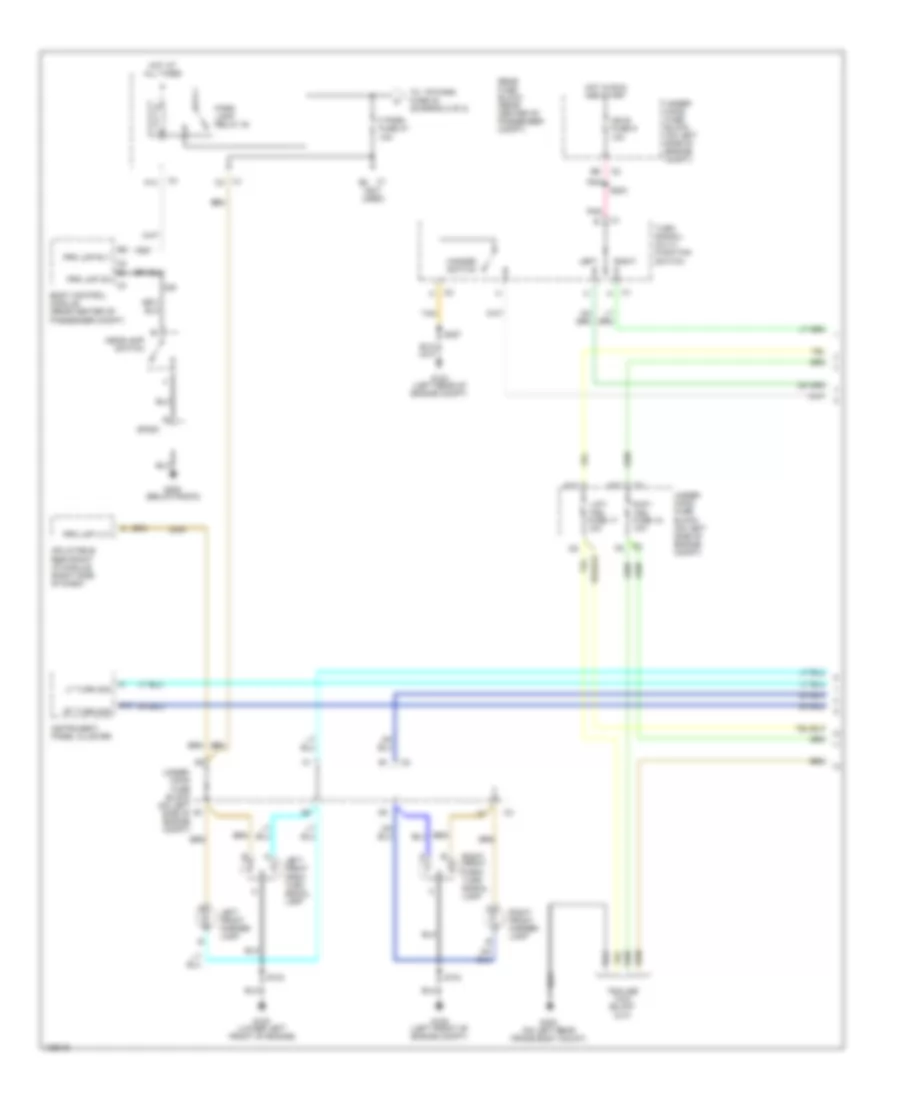 Exterior Lamps Wiring Diagram (1 of 2) for Chevrolet SSR LS 2003