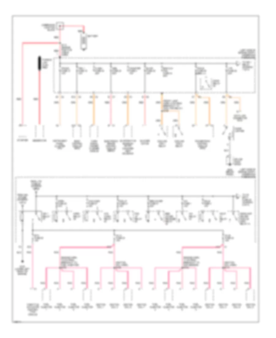 Power Distribution Wiring Diagram 1 of 4 for Chevrolet SSR LS 2003