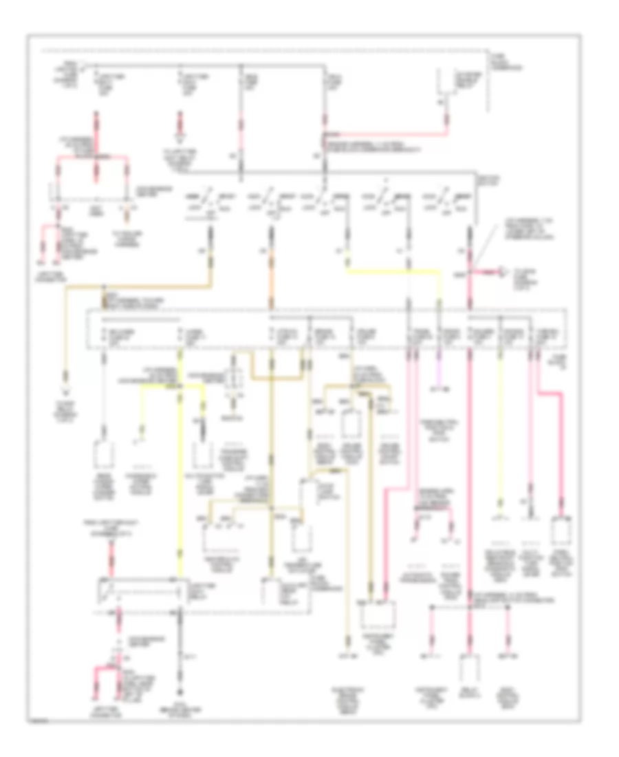 Power Distribution Wiring Diagram (2 of 3) for Chevrolet Astro 2002