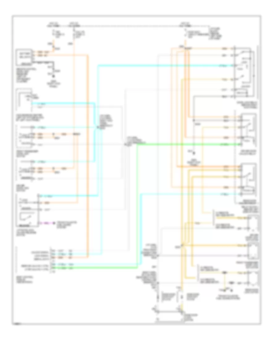 Power Door Lock Wiring Diagram, with Liftgate for Chevrolet Astro 2002