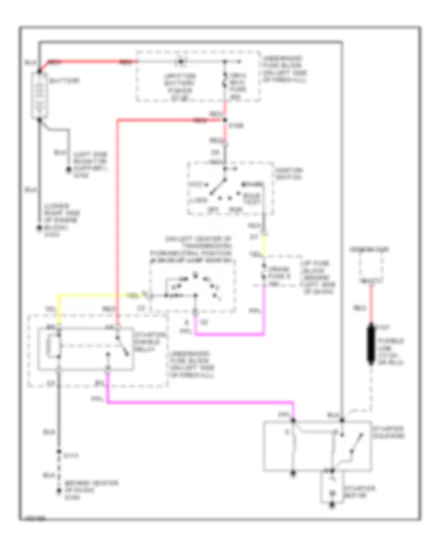 Starting Wiring Diagram for Chevrolet Astro 2002