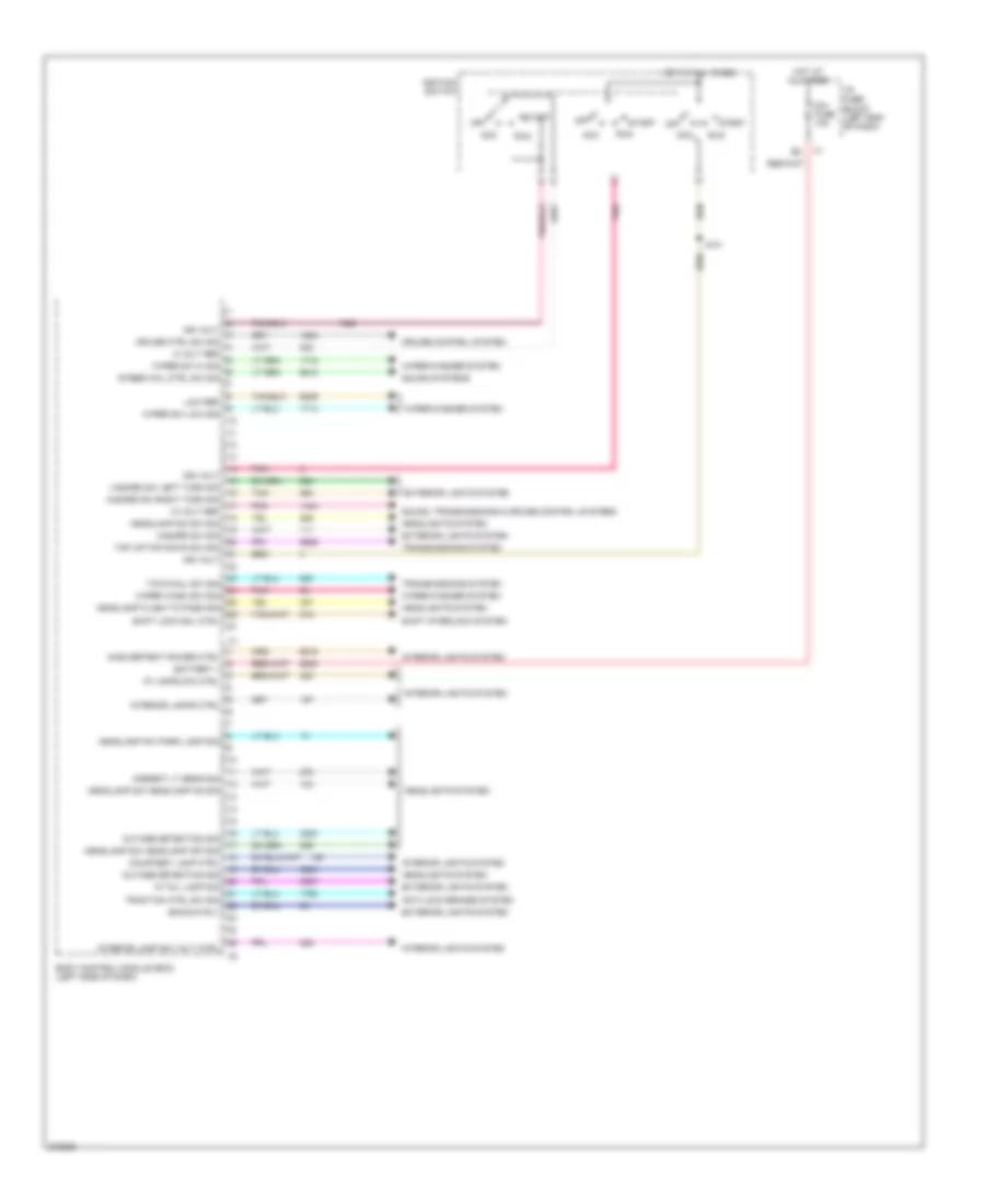 Body Control Modules Wiring Diagram 1 of 3 for Chevrolet Tahoe 2012