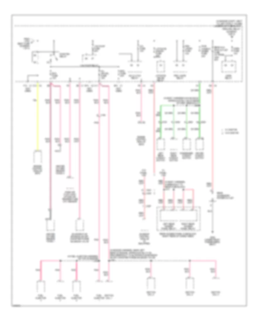 Power Distribution Wiring Diagram 4 of 4 for Chevrolet HHR LT 2011