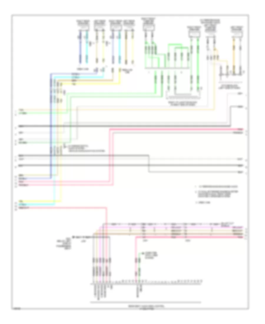 Navigation Wiring Diagram, with UYS, Y91  without UQA (3 of 4) for Chevrolet Silverado 3500 HD LT 2014