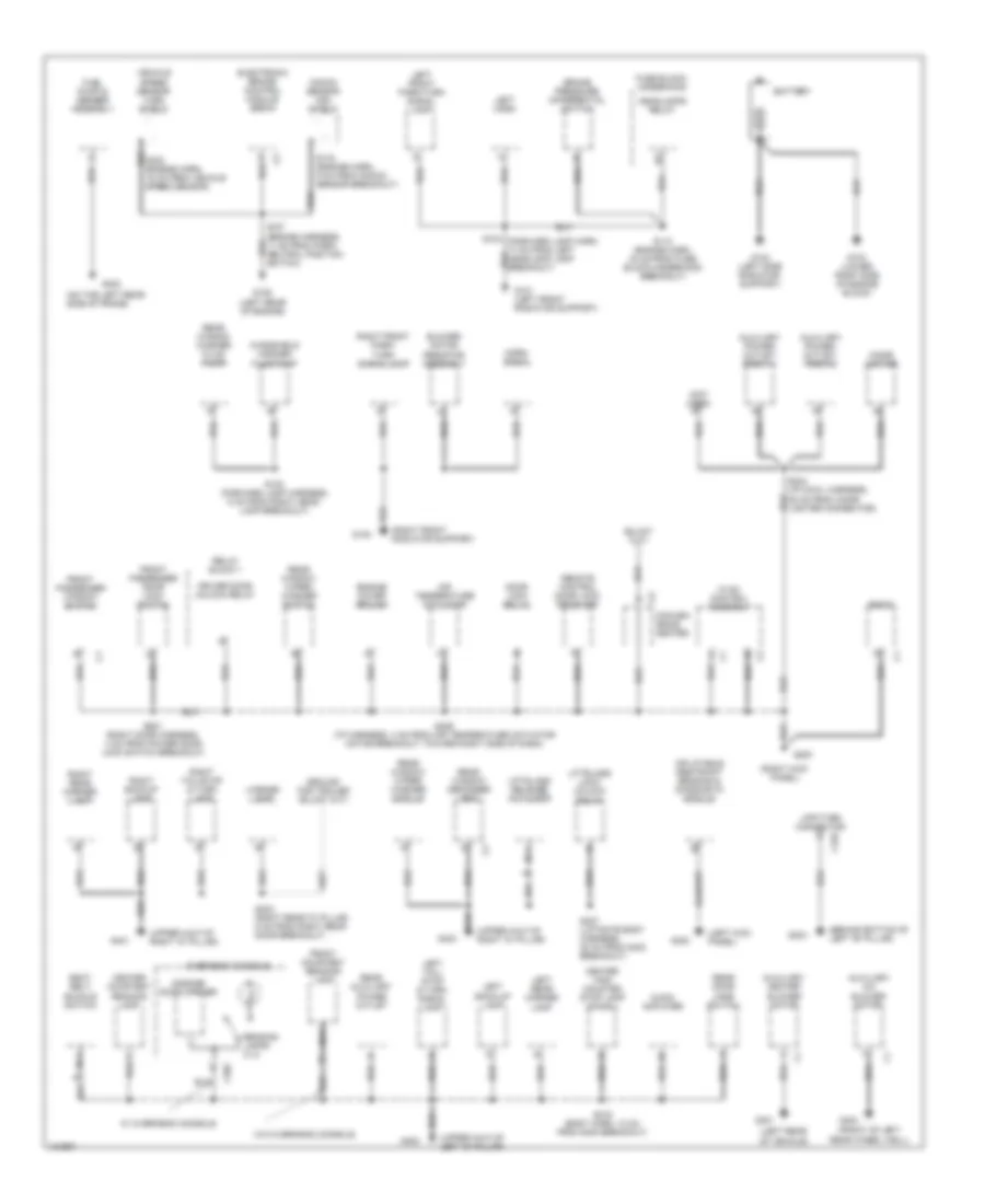 Ground Distribution Wiring Diagram (2 of 2) for Chevrolet Astro 2004