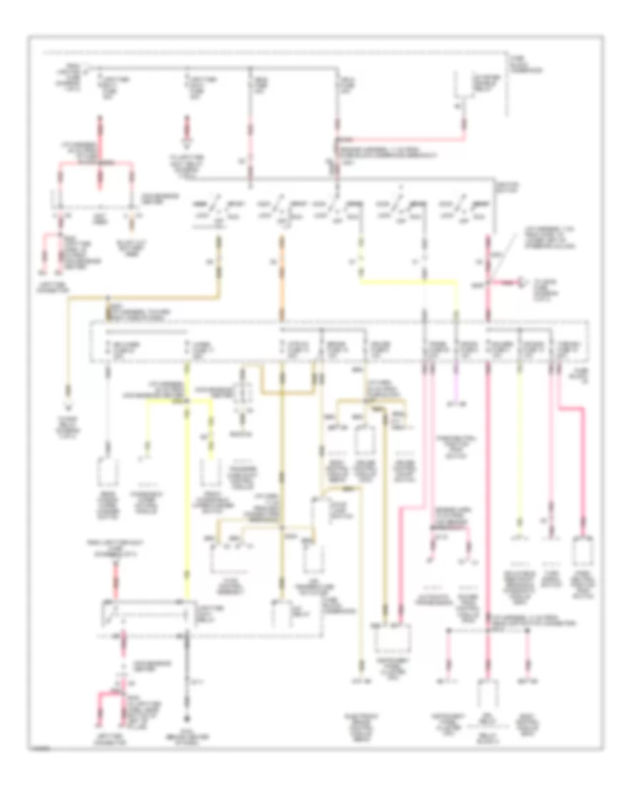 Power Distribution Wiring Diagram (2 of 3) for Chevrolet Astro 2004