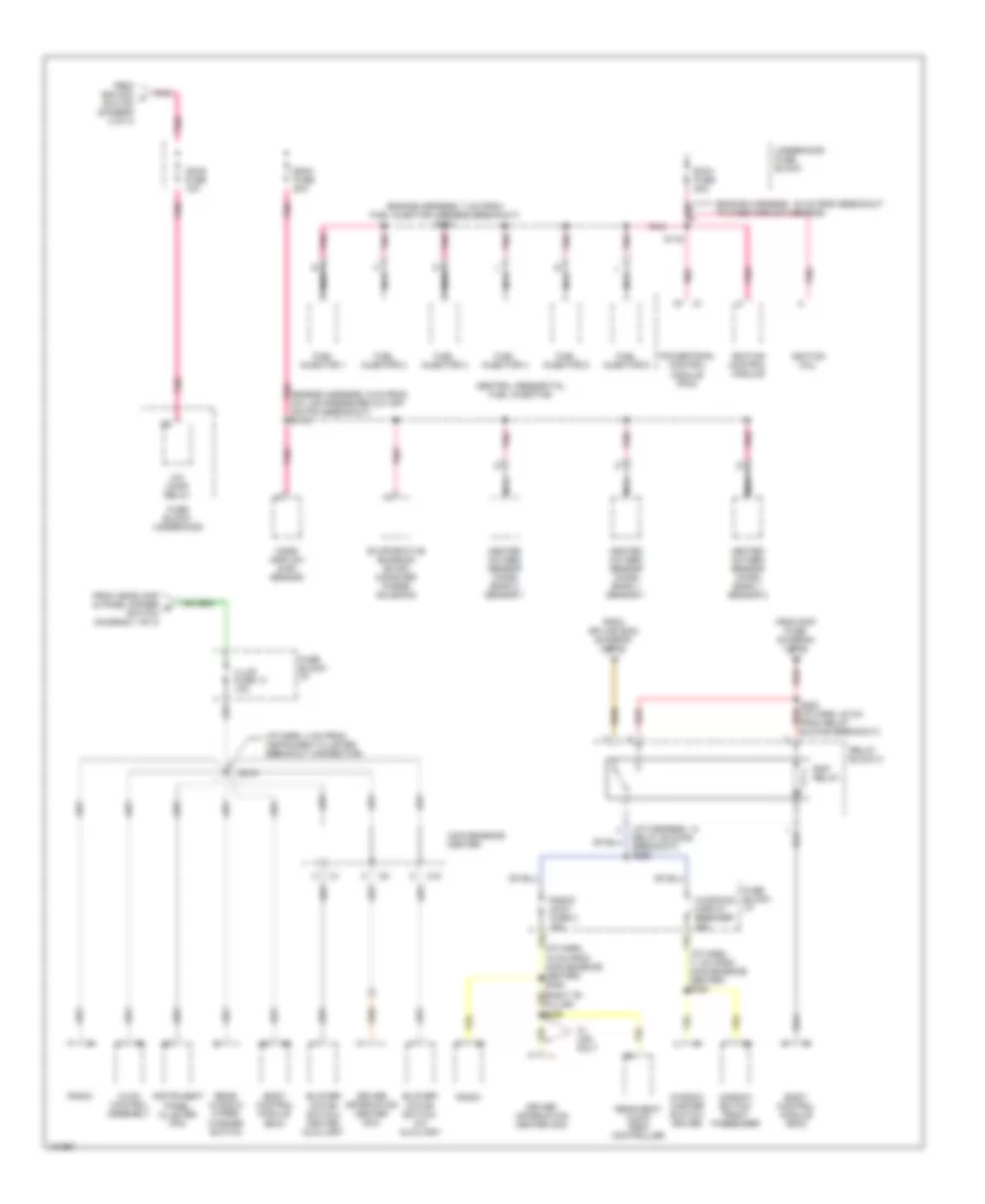 Power Distribution Wiring Diagram (3 of 3) for Chevrolet Astro 2004