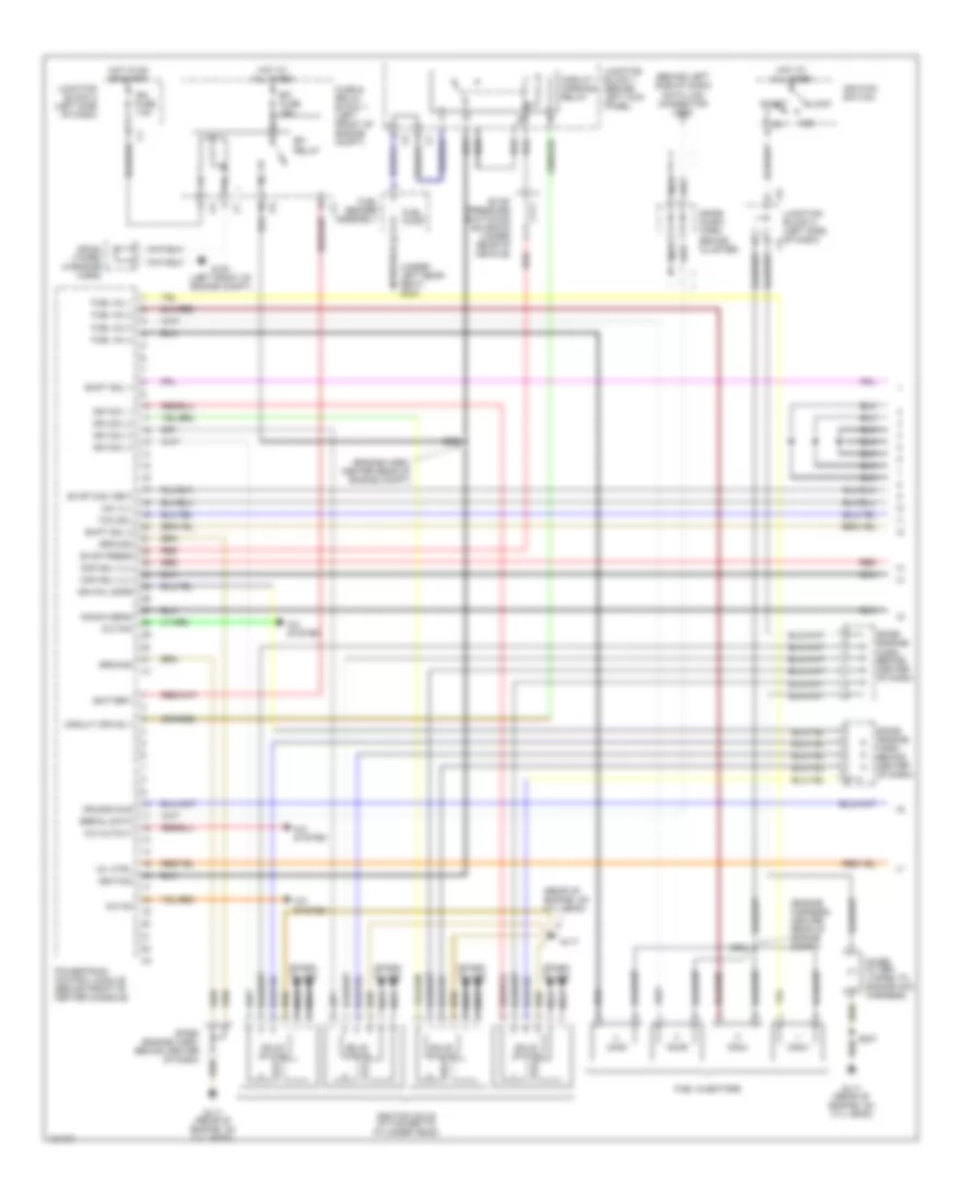 1 8L VIN 8 Engine Performance Wiring Diagrams with 4 Speed A T 1 of 3 for Chevrolet Prizm LSi 2000