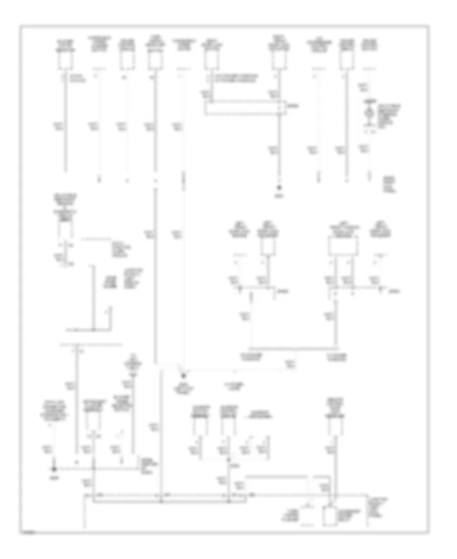 Ground Distribution Wiring Diagram (2 of 3) for Chevrolet Prizm LSi 2000