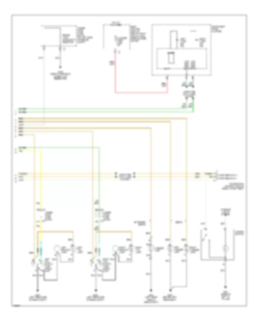 Exterior Lamps Wiring Diagram 2 of 2 for Chevrolet Malibu 2004