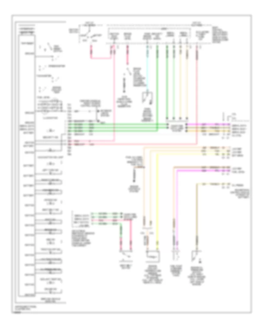 Instrument Cluster Wiring Diagram for Chevrolet Malibu 2004