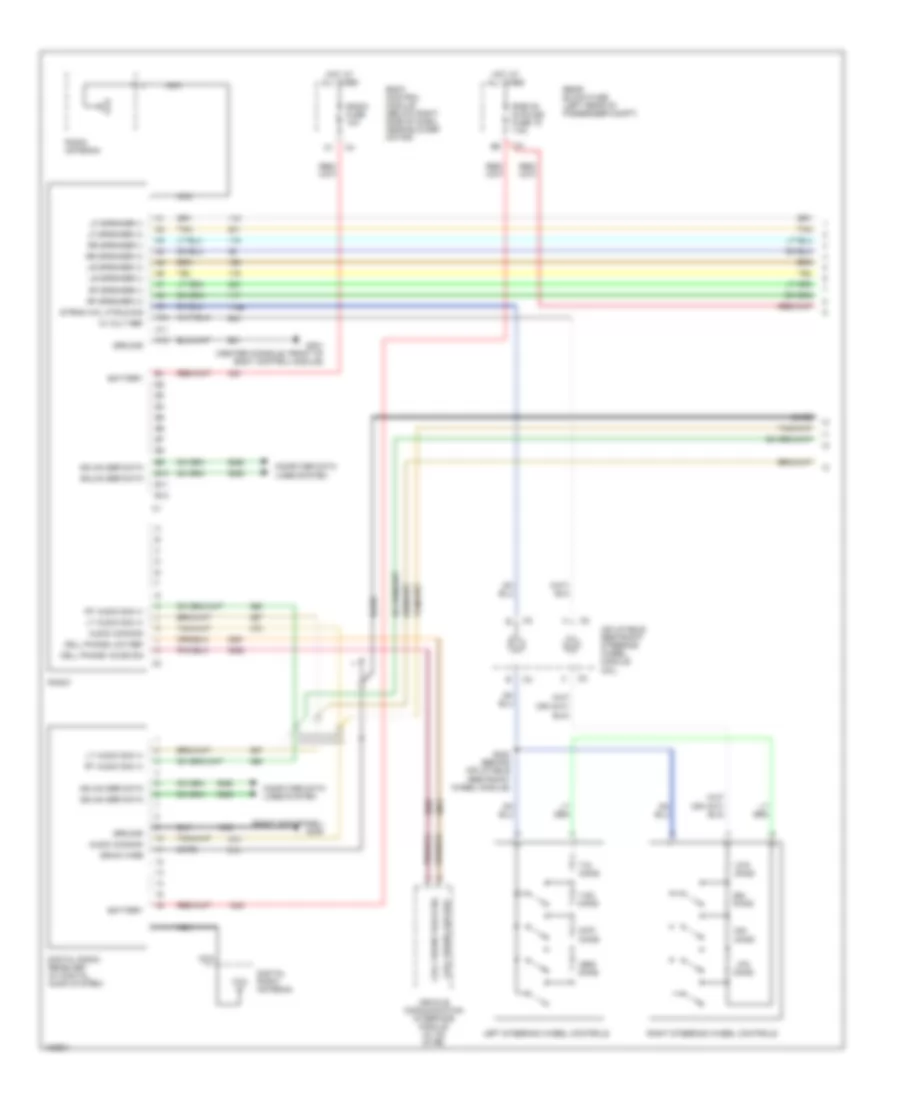 6-Speaker System Wiring Diagram, with DVD (1 of 2) for Chevrolet Malibu 2004