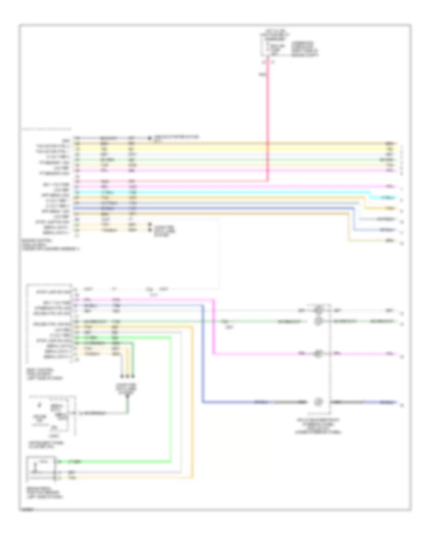 Cruise Control Wiring Diagram 1 of 2 for Chevrolet Impala LS 2011