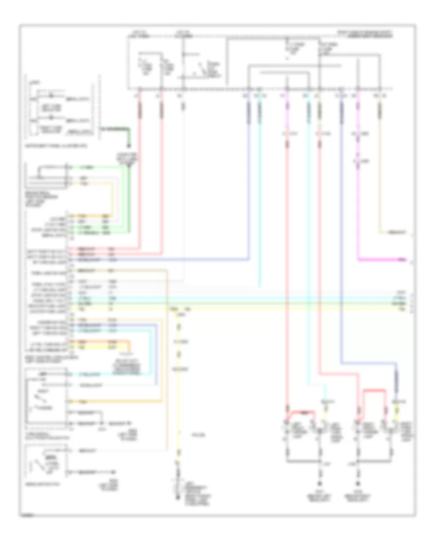 Exterior Lamps Wiring Diagram (1 of 2) for Chevrolet Impala LS 2011