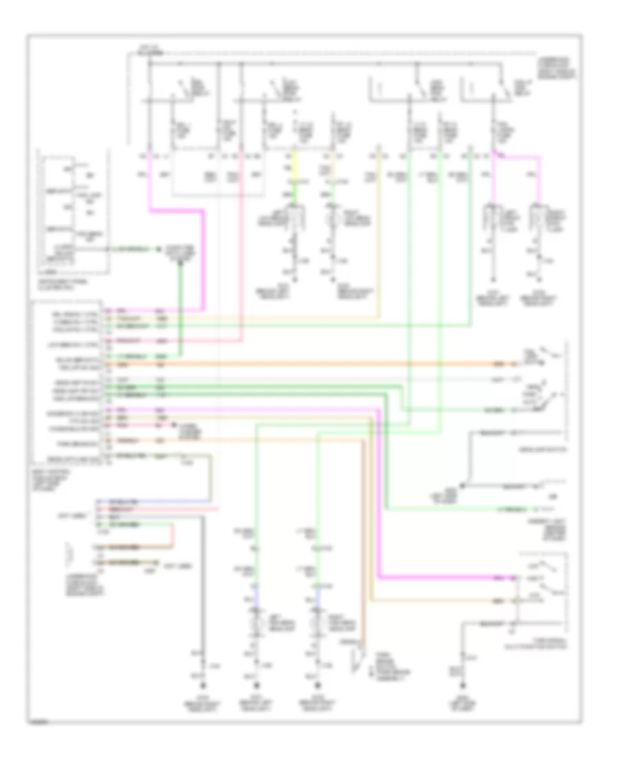 Headlights Wiring Diagram, without Police for Chevrolet Impala LS 2011
