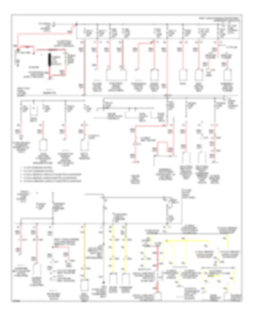 Power Distribution Wiring Diagram 1 of 4 for Chevrolet Impala LS 2011