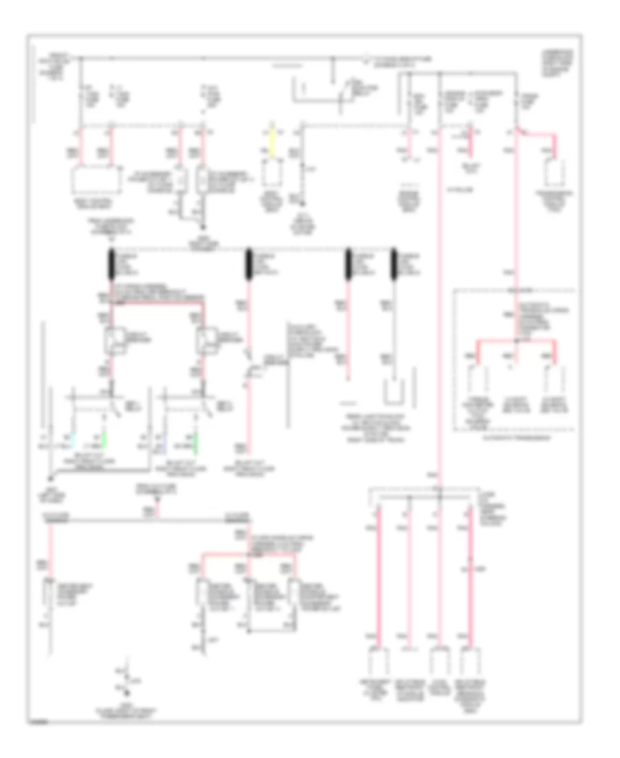 Power Distribution Wiring Diagram (2 of 4) for Chevrolet Impala LS 2011