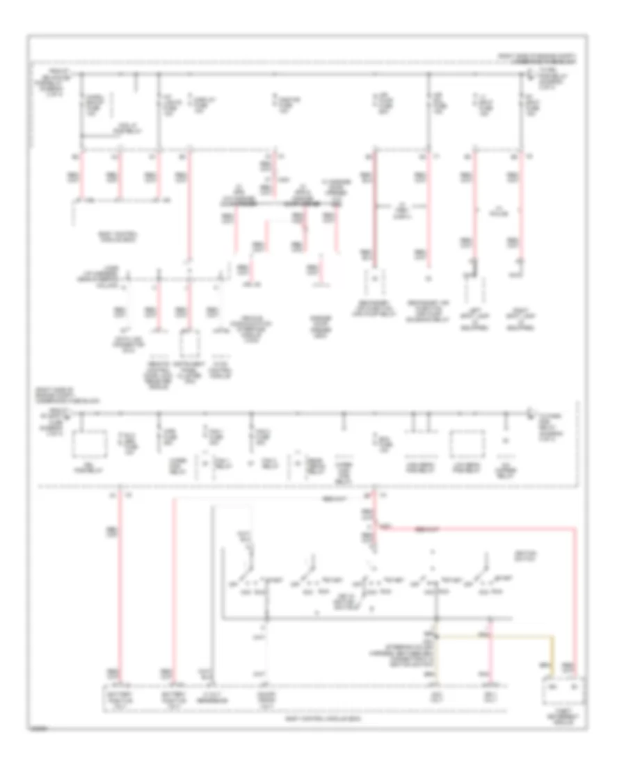 Power Distribution Wiring Diagram (3 of 4) for Chevrolet Impala LS 2011