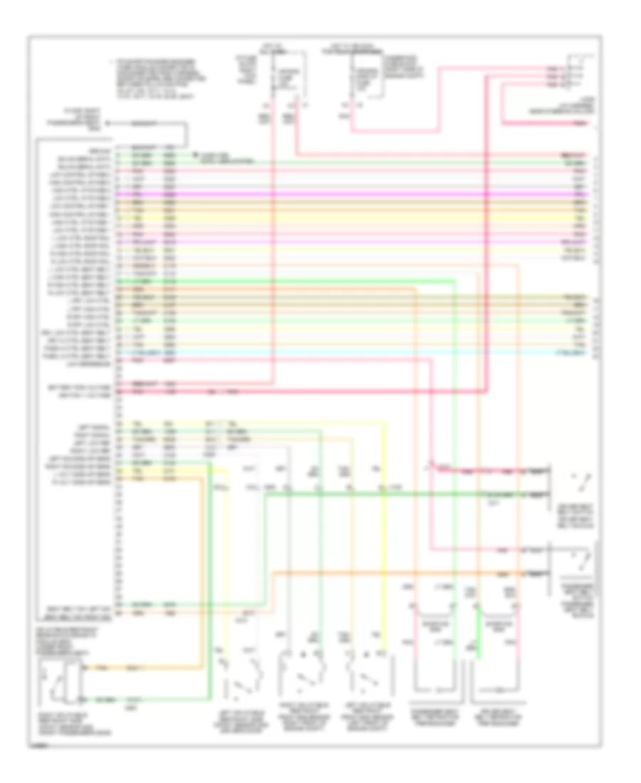 Supplemental Restraints Wiring Diagram 1 of 3 for Chevrolet Impala LS 2011