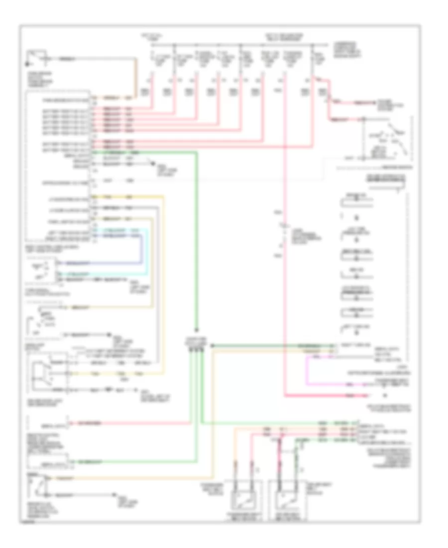 Warning Systems Wiring Diagram for Chevrolet Impala LS 2011