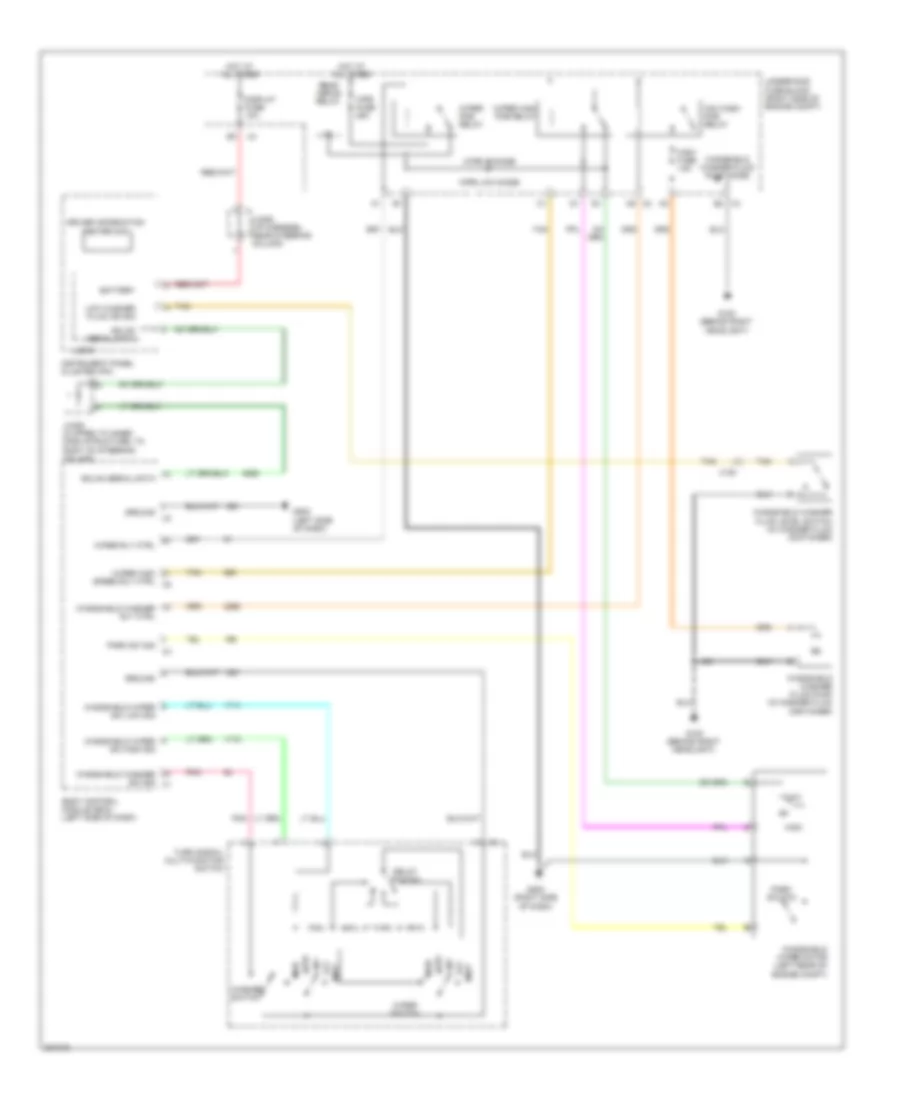 Электросхема стеклоочистителя, дворников и омывателя для Chevrolet Impala LS 2011
