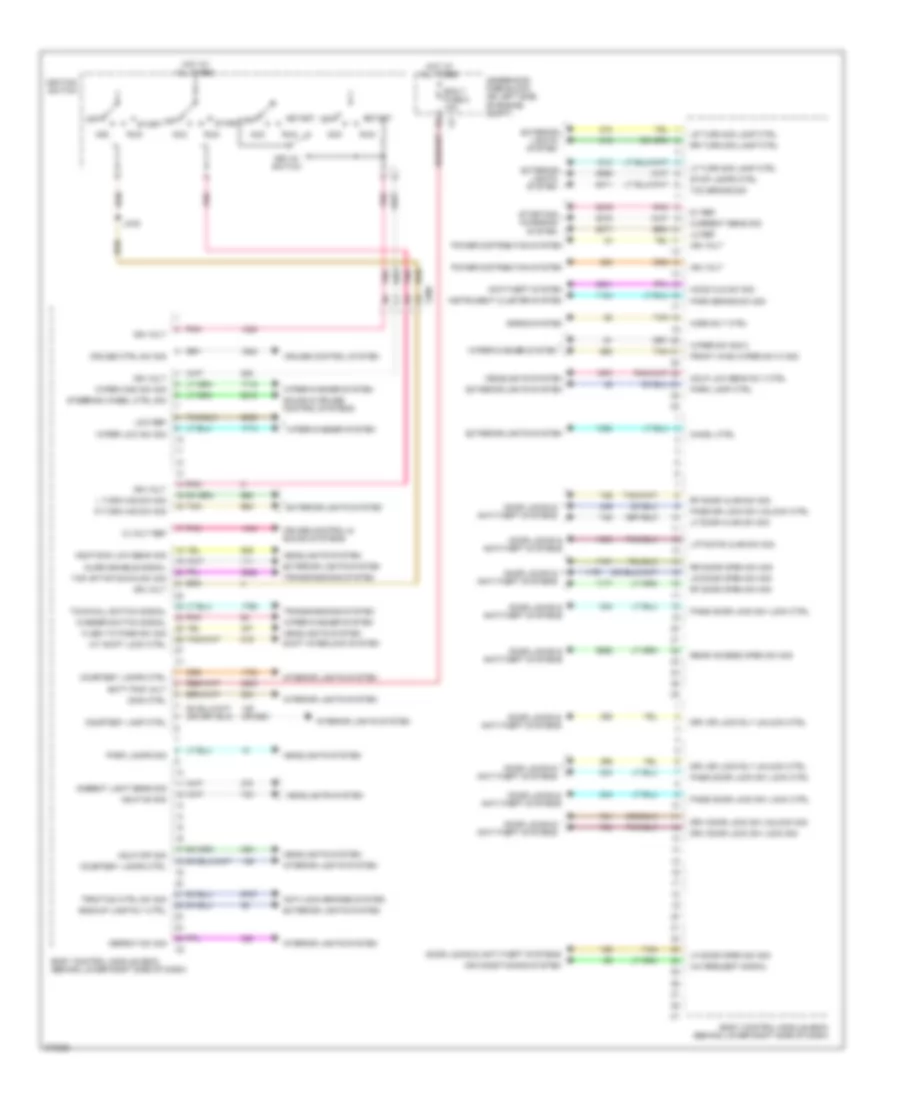 Body Control Modules Wiring Diagram (2 of 2) for Chevrolet Chevy Express G1500 2012