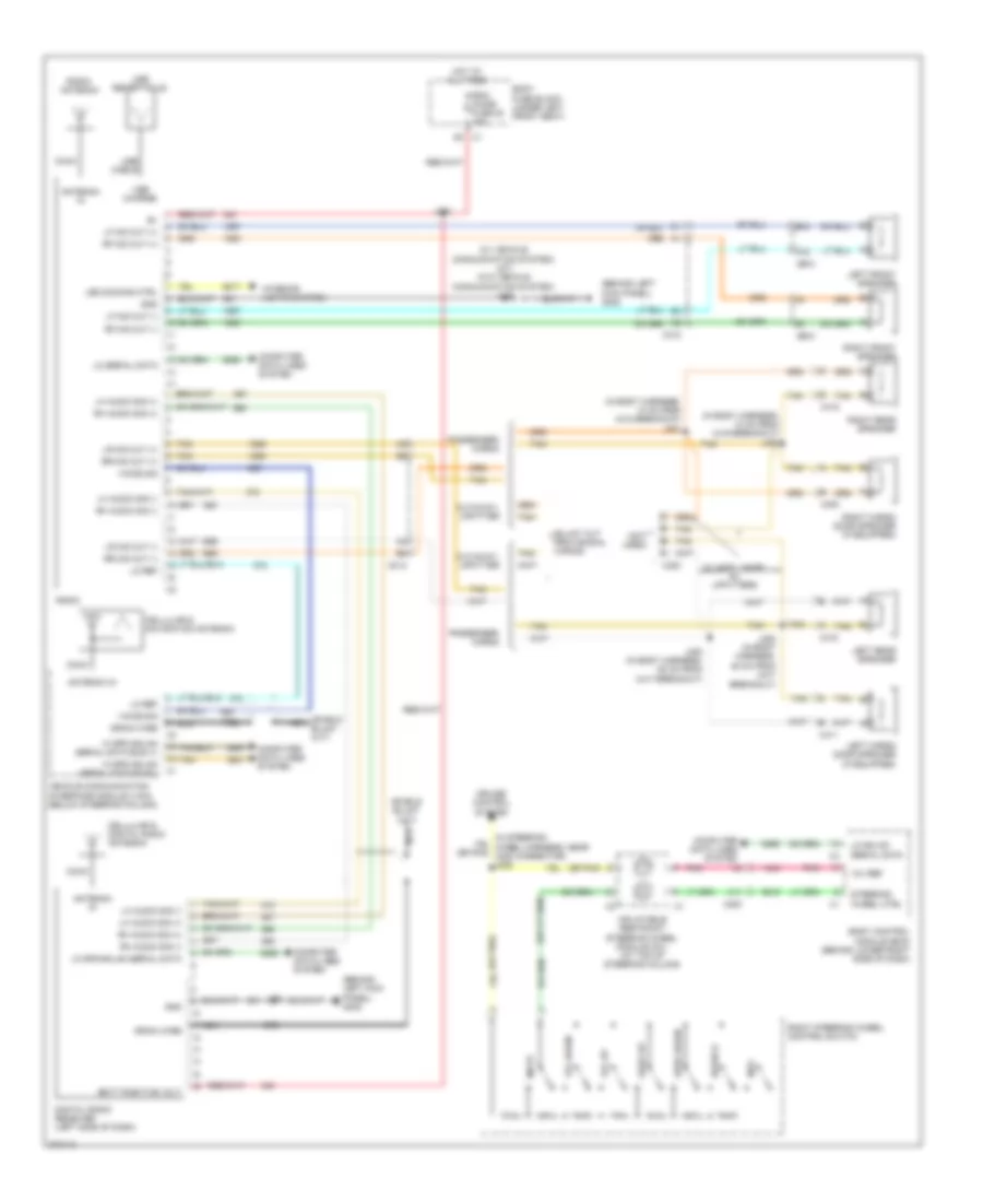 Navigation Wiring Diagram for Chevrolet Chevy Express G1500 2012