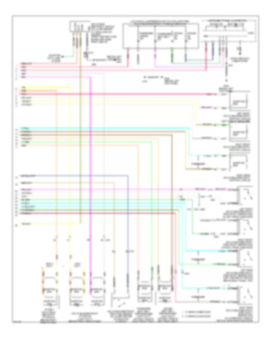 Supplemental Restraints Wiring Diagram 2 of 2 for Chevrolet Chevy Express G2012 1500