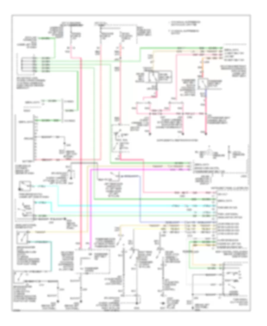 Warning Systems Wiring Diagram for Chevrolet Chevy Express G1500 2012