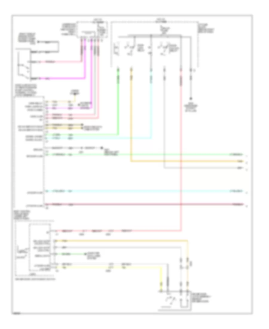 Forced Entry Wiring Diagram 1 of 2 for Chevrolet Traverse LS 2012