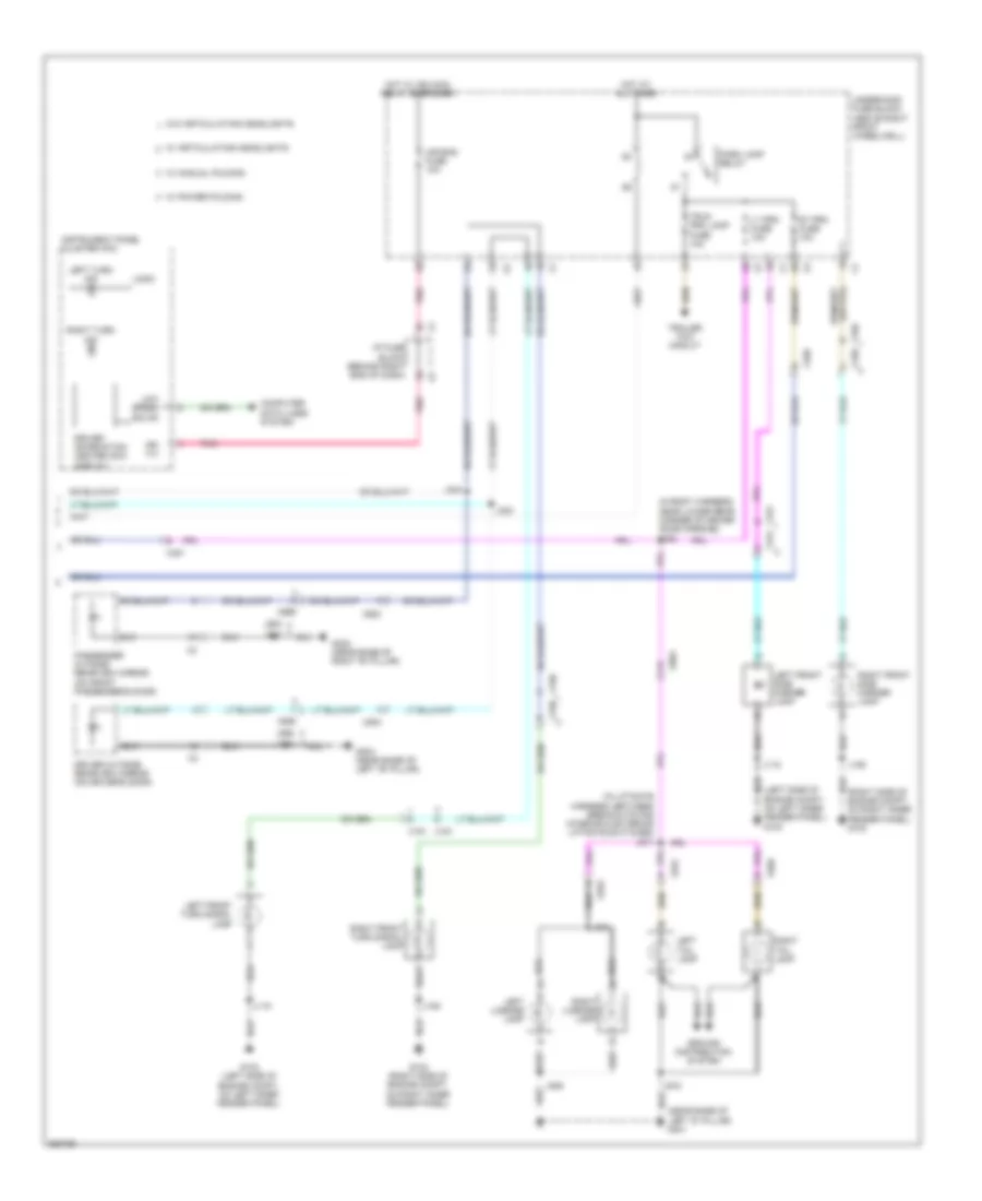Exterior Lamps Wiring Diagram (2 of 2) for Chevrolet Traverse LS 2012