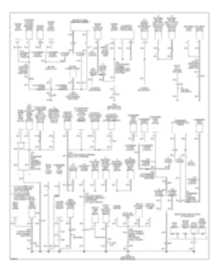 Ground Distribution Wiring Diagram 3 of 5 for Chevrolet Traverse LS 2012