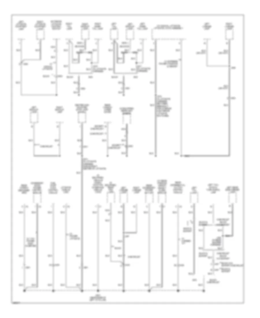 Ground Distribution Wiring Diagram 5 of 5 for Chevrolet Traverse LS 2012