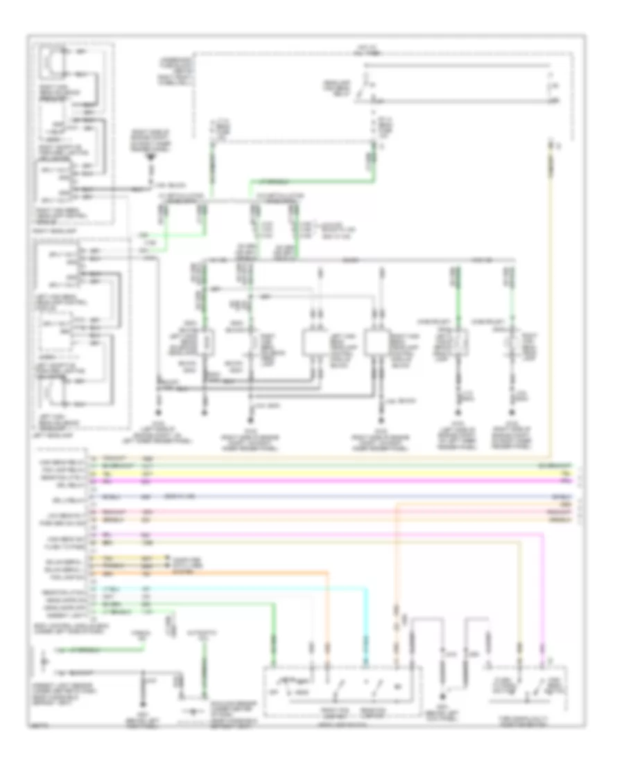 Headlamps Wiring Diagram (1 of 3) for Chevrolet Traverse LS 2012