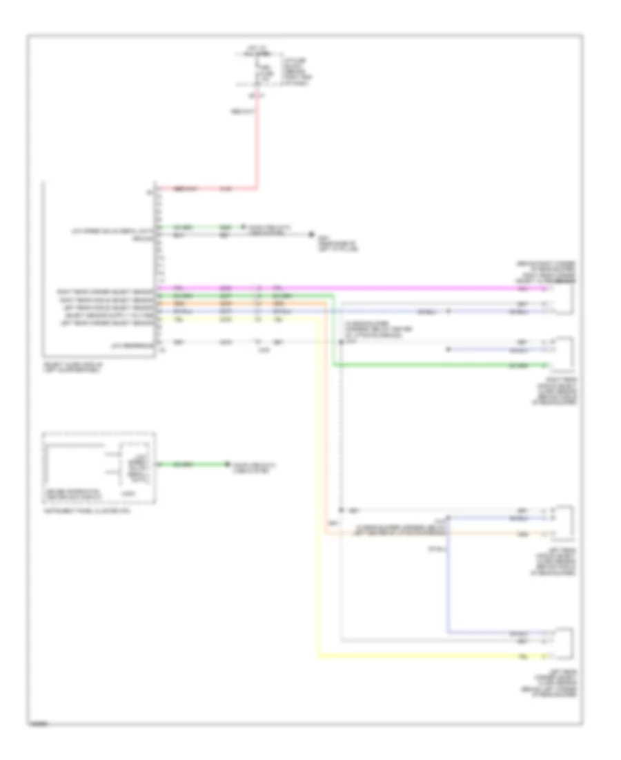 Parking Assistant Wiring Diagram for Chevrolet Traverse LS 2012