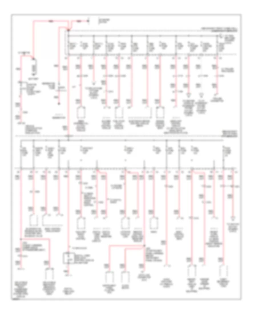 Power Distribution Wiring Diagram 1 of 5 for Chevrolet Traverse LS 2012