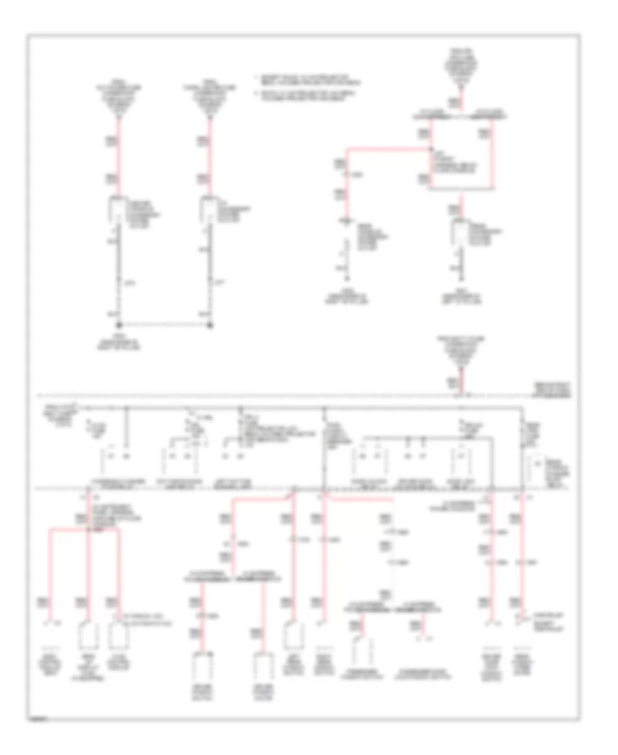 Power Distribution Wiring Diagram (4 of 5) for Chevrolet Traverse LS 2012
