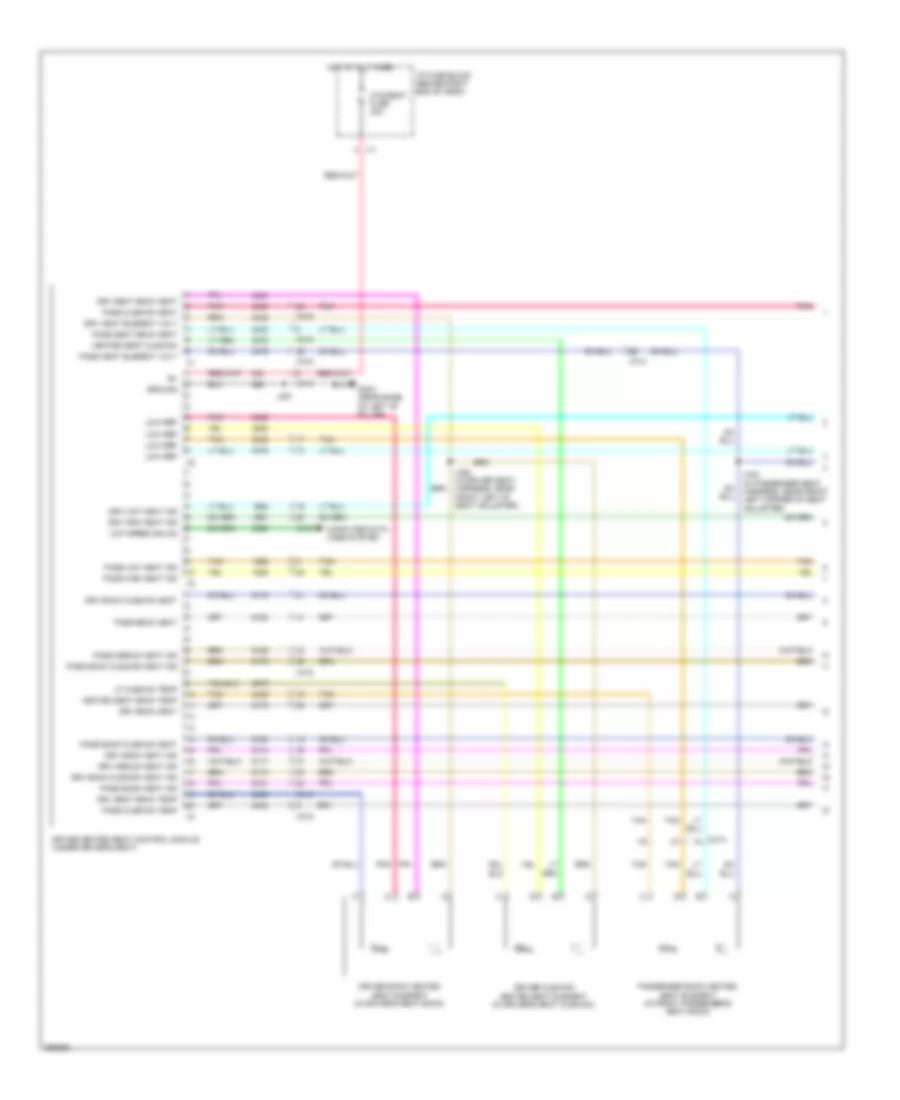 Heated Seats Wiring Diagram, without Memory (1 of 2) for Chevrolet Traverse LS 2012