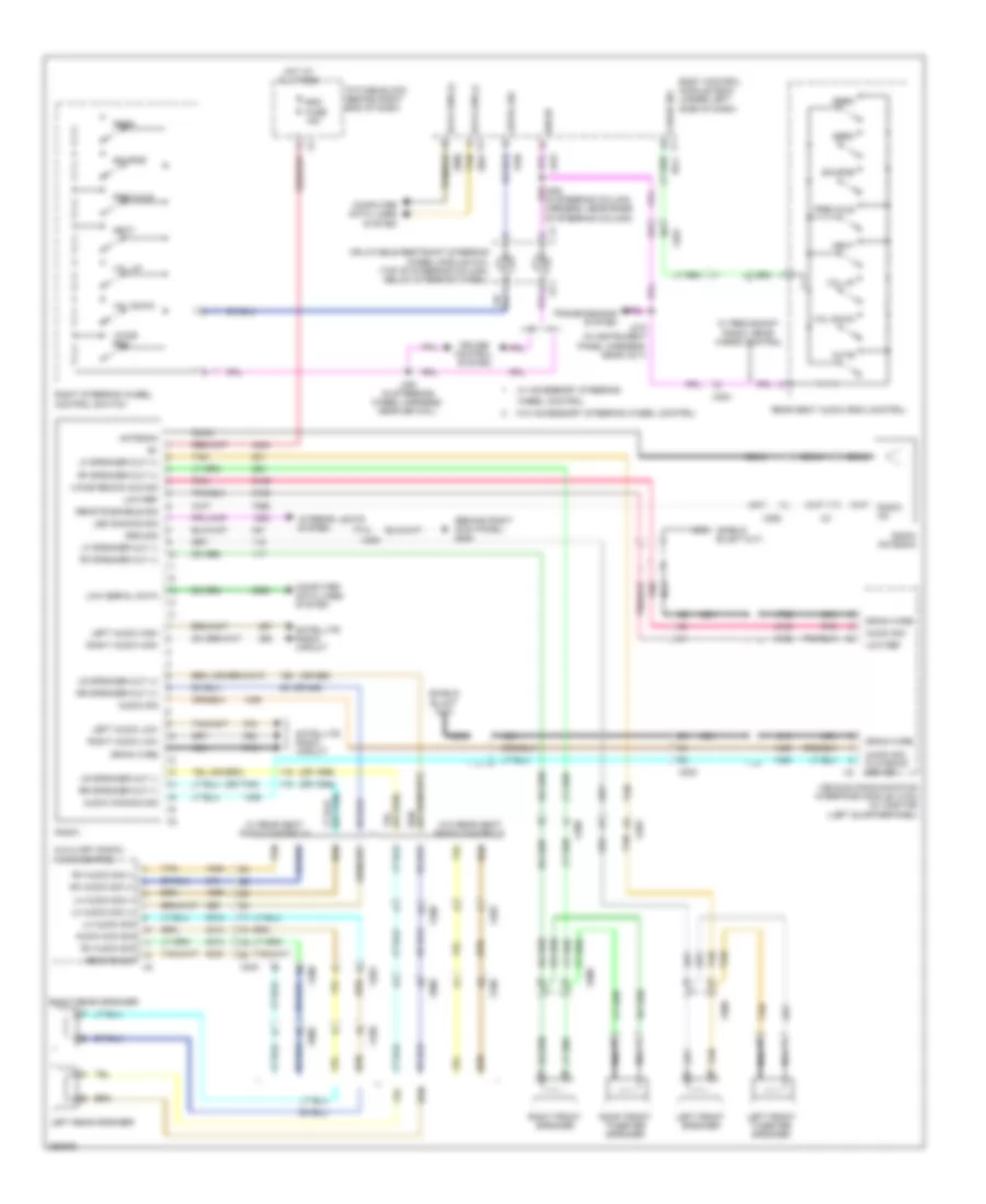 Radio Wiring Diagram Base for Chevrolet Traverse LS 2012
