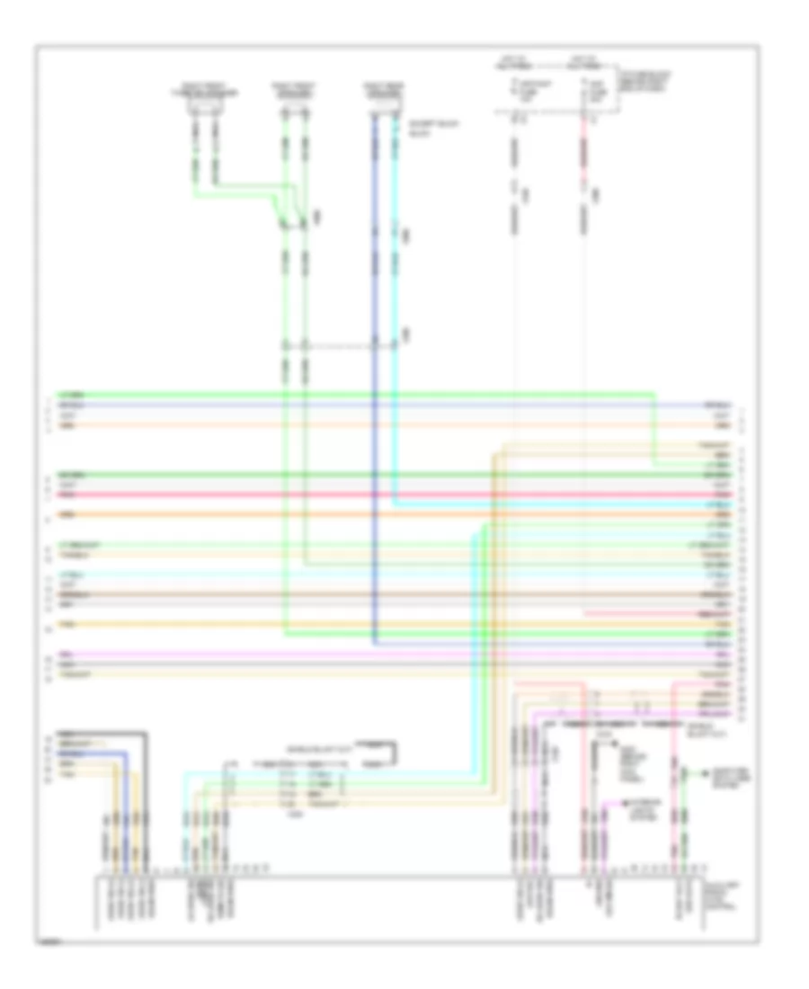 Radio Wiring Diagram, Premium (2 of 3) for Chevrolet Traverse LS 2012