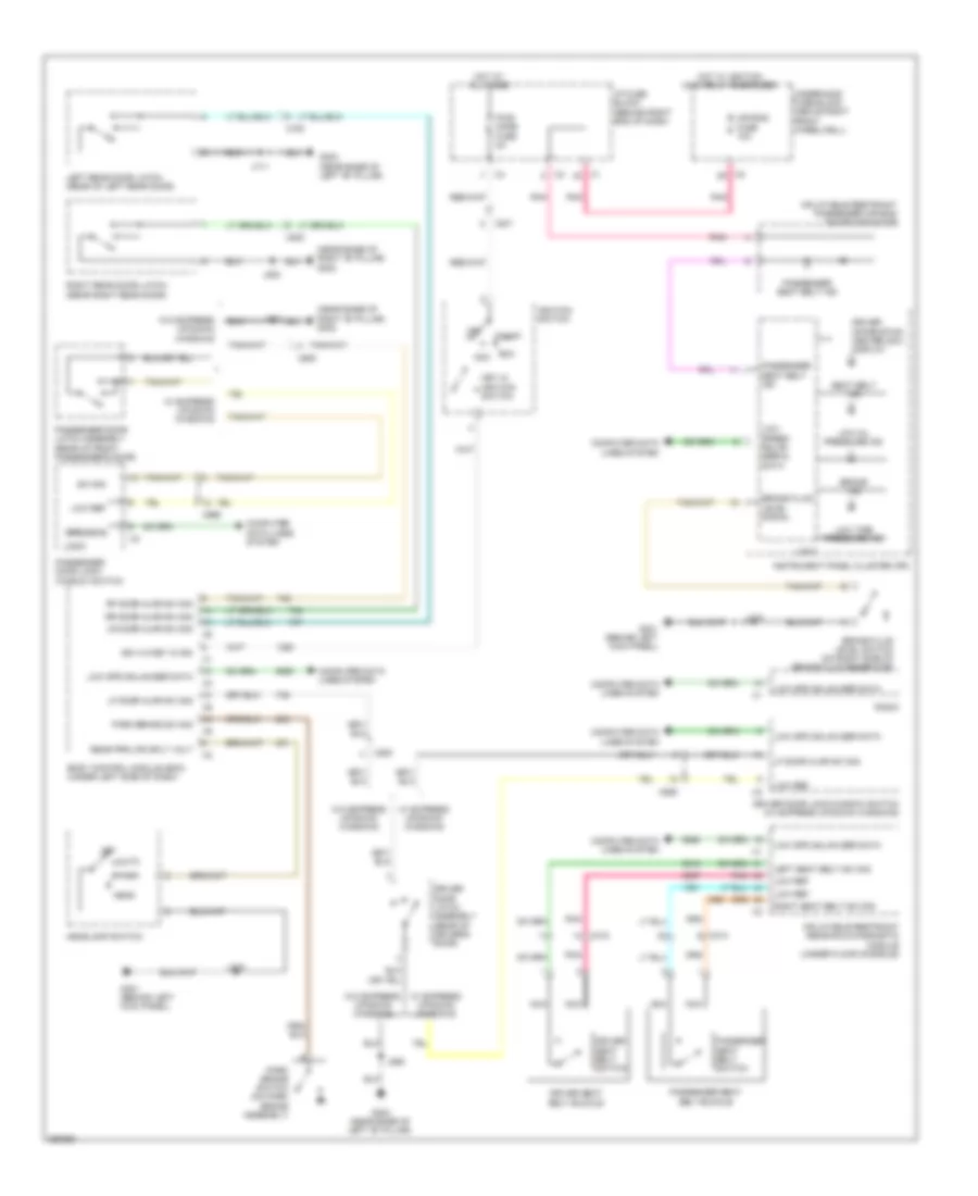 Warning Systems Wiring Diagram for Chevrolet Traverse LS 2012