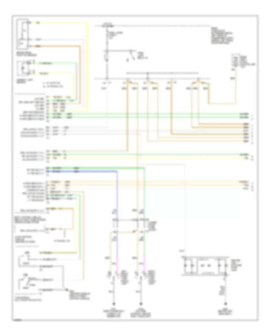 Exterior Lamps Wiring Diagram (1 of 2) for Chevrolet Malibu LS 2004
