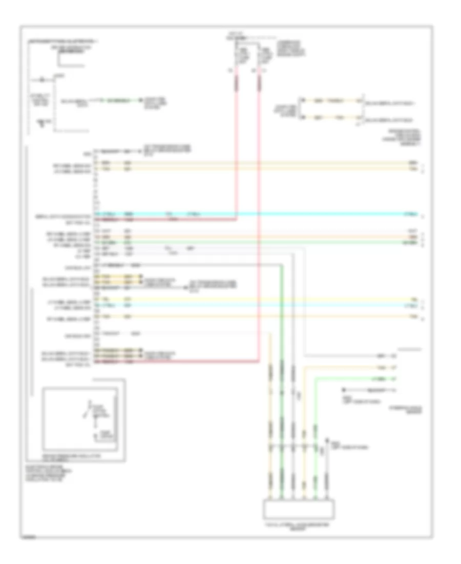 Anti lock Brakes Wiring Diagram with Adaptive Brake Control 1 of 2 for Chevrolet Impala LT 2011