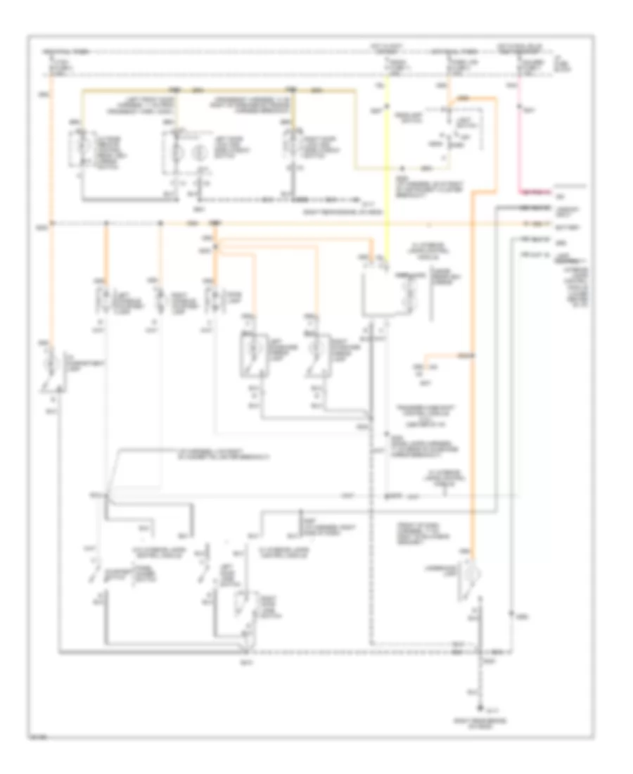 Courtesy Lamps Wiring Diagram for Chevrolet S10 Pickup 1997
