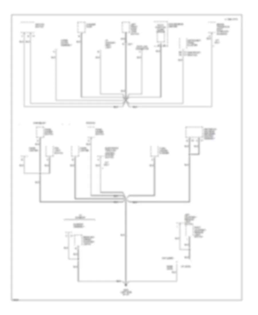 Ground Distribution Wiring Diagram 2 of 3 for Chevrolet Cavalier 1996